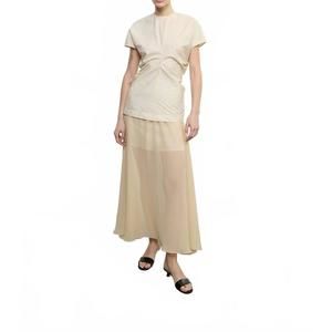 NEW ENZA COSTA japanese yoryu chiffon skirt in blonde